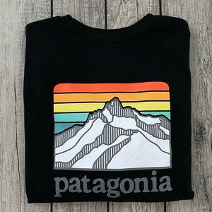 Patagonia short sleeve black T-shirt. Size L. Excellent Condition.